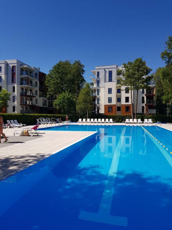 Apartament Pomaranczowy Z Basenem,Sauna-Blisko Morza. Kołobrzeg Kültér fotó