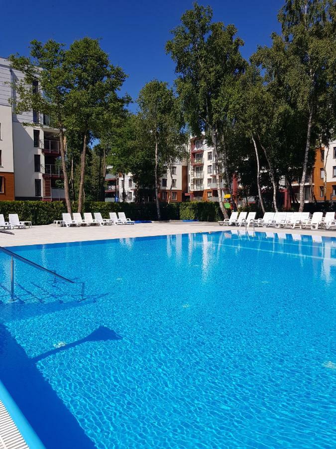 Apartament Pomaranczowy Z Basenem,Sauna-Blisko Morza. Kołobrzeg Kültér fotó